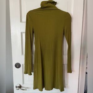 Reformation Ribbed Turtleneck Mini Dress